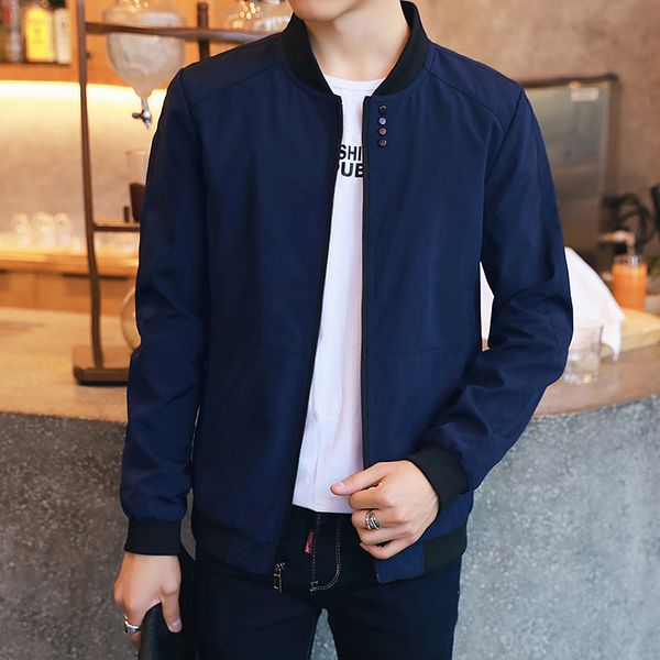 2019 new fashion spring autumn baseball jacket men casual bomber jackets men solid fashion slim zipper thin jacket mens overcoat, Black;brown
2019 new fashion spring autumn baseball jacket men casual bomber jackets men solid fashion slim zipper thin jacket mens overcoat, Black;brown