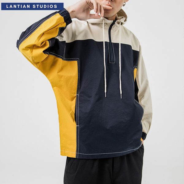 2019 japanese style men hooded jackets fashion patchwork autumn man casual jacket coats zipper jackets plus size colothes, Black;brown
2019 japanese style men hooded jackets fashion patchwork autumn man casual jacket coats zipper jackets plus size colothes, Black;brown