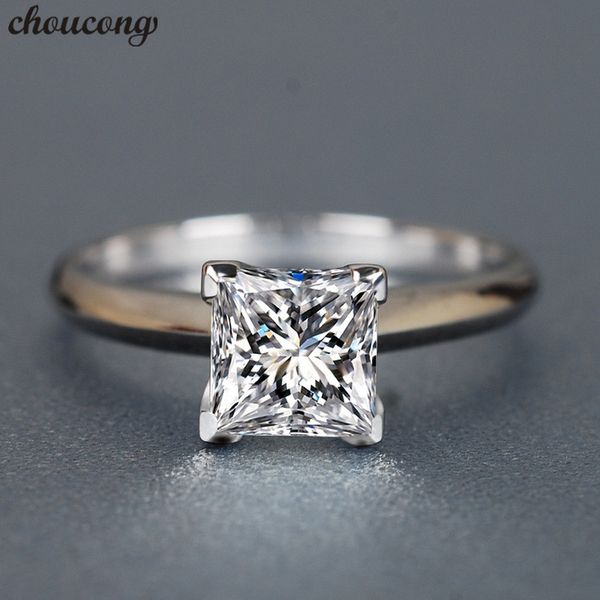 choucong classic 100% real 925 sterling silver ring princess cut 1ct diamond engagement wedding band rings for women men, Slivery;golden
choucong classic 100% real 925 sterling silver ring princess cut 1ct diamond engagement wedding band rings for women men, Slivery;golden