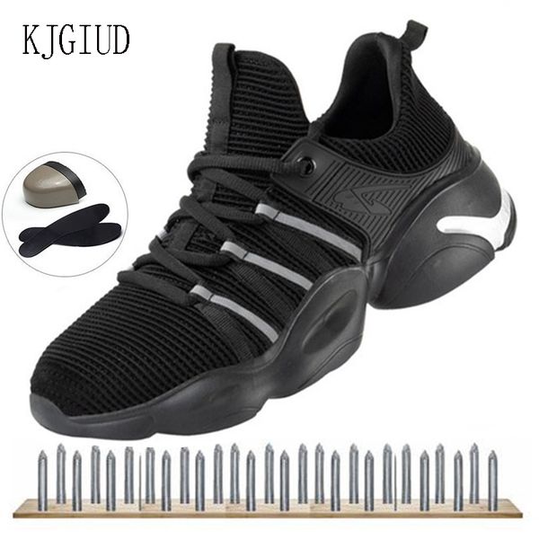 safety work shoes men's anti-smashing anti-stab labor protection shoes wear-resistant breathable lightweight sports women, Black
safety work shoes men's anti-smashing anti-stab labor protection shoes wear-resistant breathable lightweight sports women, Black