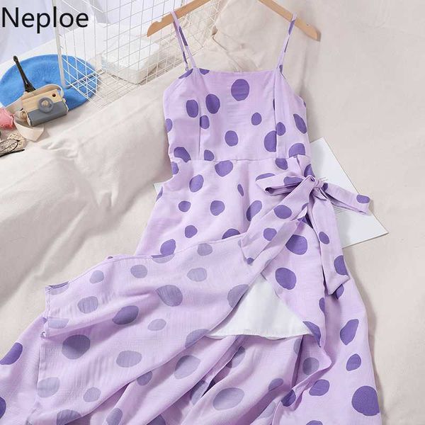 neploe korean fashion polka dot women sling dress bow bandage split dresses high waist a-line midi vestido 2020 new 4c052, Black;gray
neploe korean fashion polka dot women sling dress bow bandage split dresses high waist a-line midi vestido 2020 new 4c052, Black;gray