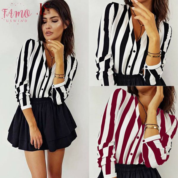 womens shorts striped printed long sleeve shirts 2020 selling v neck female spring autumn fashion street casual clothes new, White
womens shorts striped printed long sleeve shirts 2020 selling v neck female spring autumn fashion street casual clothes new, White