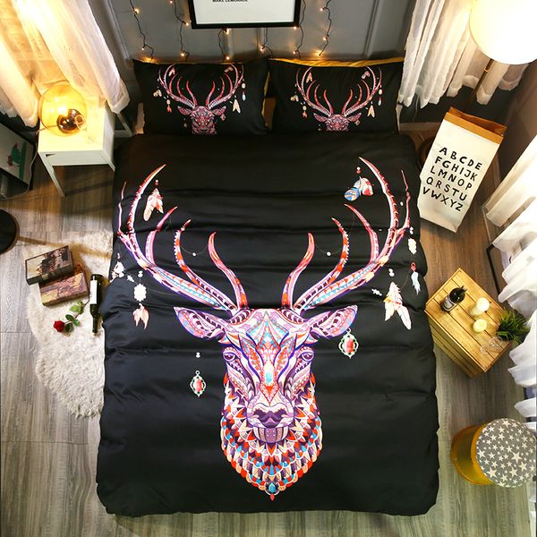 3d animal printed bedding sets black background colorful national deer printing bedding sets 2/3 pcs
3d animal printed bedding sets black background colorful national deer printing bedding sets 2/3 pcs