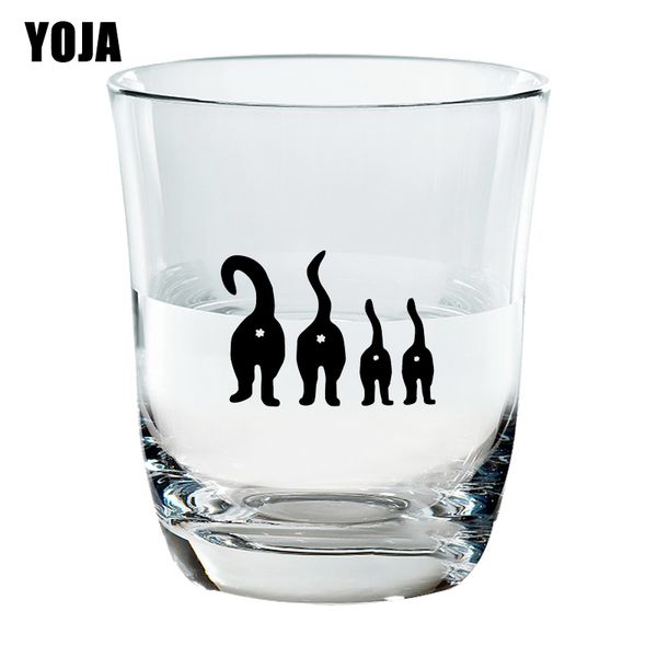 yoja 6x4.3cm 6pcs cat family funny cartoon wall decal home cups decor wine glass sticker g1-0310
yoja 6x4.3cm 6pcs cat family funny cartoon wall decal home cups decor wine glass sticker g1-0310