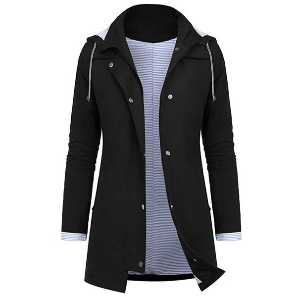 clothes women 2020 solid rain jacket outdoor jackets waterproof hooded raincoat windproof coat chaqueta de mujer, Black;brown
clothes women 2020 solid rain jacket outdoor jackets waterproof hooded raincoat windproof coat chaqueta de mujer, Black;brown