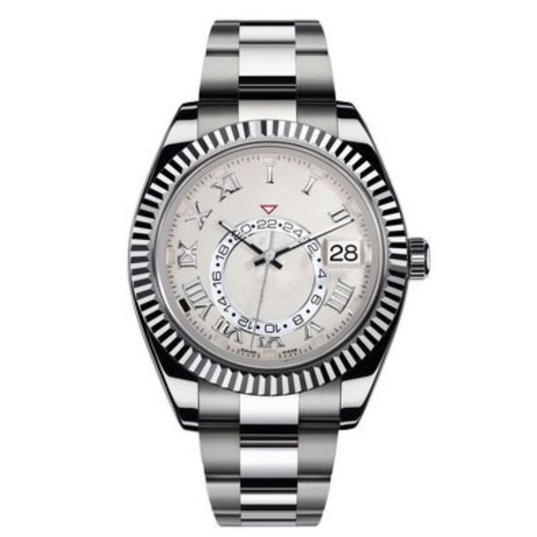 classic mens automatic watch rome luminous time zone small dial calendar date rotate sky dweller wrist watches busilojes de marca wristwatch, Slivery;brown
classic mens automatic watch rome luminous time zone small dial calendar date rotate sky dweller wrist watches busilojes de marca wristwatch, Slivery;brown