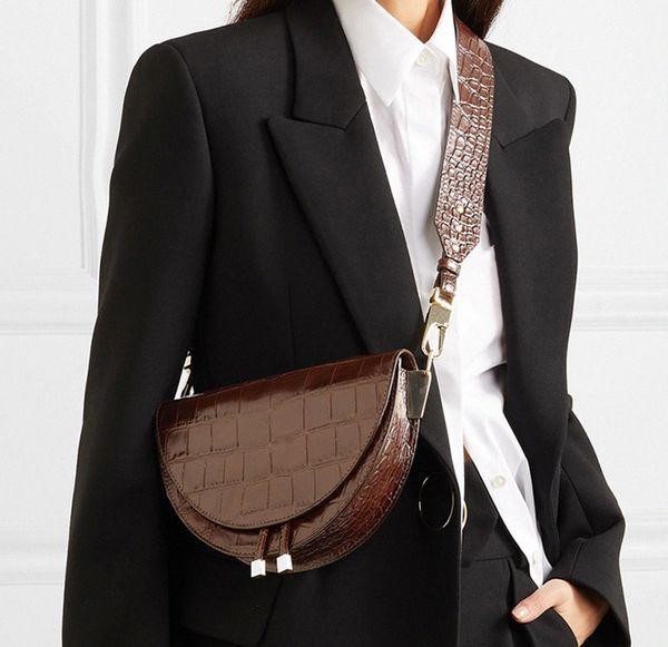 nigedu women crossbody bag fashion crocodile semicircle saddle bags pu leather shoulder bags for female handbags designer bolsas t200102
nigedu women crossbody bag fashion crocodile semicircle saddle bags pu leather shoulder bags for female handbags designer bolsas t200102