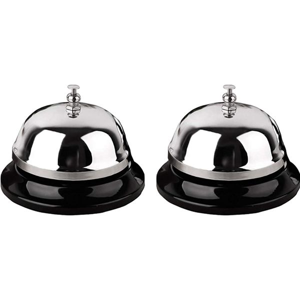 call bells, service bell, 2 count desk bell with metal anti-rust construction for call customer service, restaurant games,l
call bells, service bell, 2 count desk bell with metal anti-rust construction for call customer service, restaurant games,l