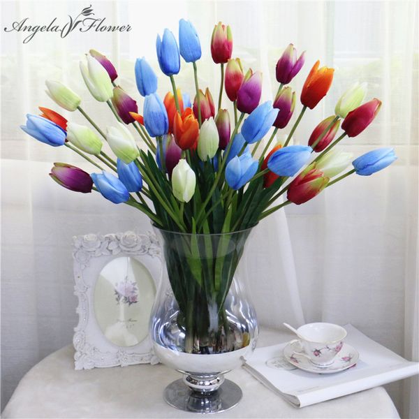 3 heads 55cm silk artificial flower tulip bridal bouquet decor for home table wedding party p props window display
3 heads 55cm silk artificial flower tulip bridal bouquet decor for home table wedding party p props window display