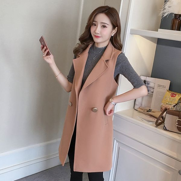 new casual slim vest sleeveless lady suit vest coat good quality elegant women trench jacket office work clothes, Black;white
new casual slim vest sleeveless lady suit vest coat good quality elegant women trench jacket office work clothes, Black;white