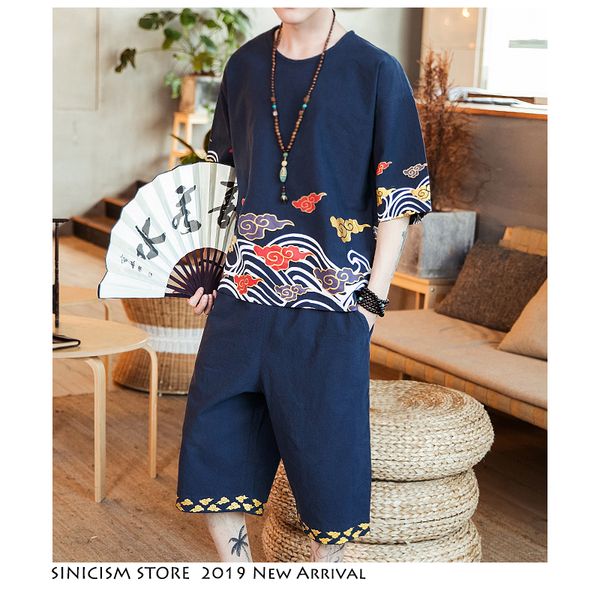 sinicism store men'set casual suit 2019 mens summer tshirts and calf-length pants male chinese style print tracksuit oversize, Gray
sinicism store men'set casual suit 2019 mens summer tshirts and calf-length pants male chinese style print tracksuit oversize, Gray