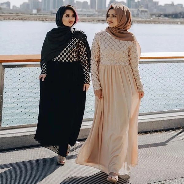 siskakia muslim dresses high-end fashion luxury sequined chiffon dress o neck long sleeve dubai arabian clothes khaki black new, Red
siskakia muslim dresses high-end fashion luxury sequined chiffon dress o neck long sleeve dubai arabian clothes khaki black new, Red