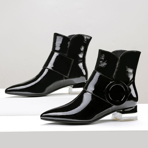 nemaone women high heels buckles night club party wedding shoes woman genuine leather short boots ladies wedding shoes, Black
nemaone women high heels buckles night club party wedding shoes woman genuine leather short boots ladies wedding shoes, Black