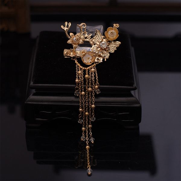 hanfu tiara bride costume hair accessories chinese phoenix crown luxury classical wedding dress accessories, Golden;white
hanfu tiara bride costume hair accessories chinese phoenix crown luxury classical wedding dress accessories, Golden;white