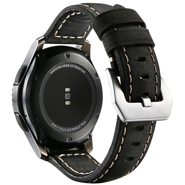 genuine leather strap for samsung galaxy watch soft replacement wristband bracelet with stainless steel buckle clasp for gear s3, Black;brown
genuine leather strap for samsung galaxy watch soft replacement wristband bracelet with stainless steel buckle clasp for gear s3, Black;brown