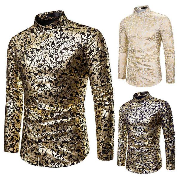 shirt men hipster luxury black gold bronzing printed slim long sleeve dress shirt wedding nightclub hip hop party prom shirts, White;black
shirt men hipster luxury black gold bronzing printed slim long sleeve dress shirt wedding nightclub hip hop party prom shirts, White;black