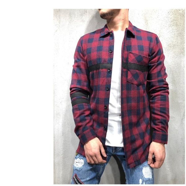 bollenheng xin quality single-breasted brand men plaid grid coat men's fashion wild long sleeve grid male casual coat, Black;brown
bollenheng xin quality single-breasted brand men plaid grid coat men's fashion wild long sleeve grid male casual coat, Black;brown