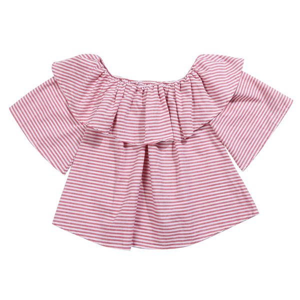 2018 new girls cross striped blouse women ruffled short sleeve slash neck off shoulder casual loose shirt party trip beach, White
2018 new girls cross striped blouse women ruffled short sleeve slash neck off shoulder casual loose shirt party trip beach, White