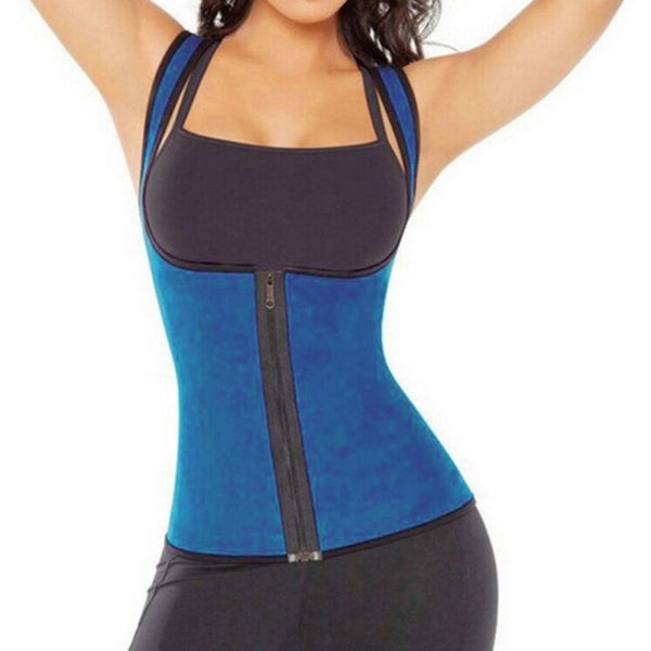women waist trainer zipper vest adjustable breathable waist slimming corset sport body shaper for weight loss fitness, White;black
women waist trainer zipper vest adjustable breathable waist slimming corset sport body shaper for weight loss fitness, White;black