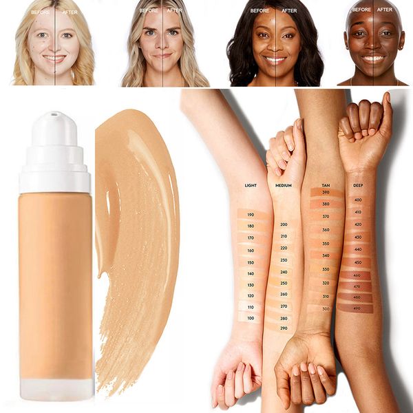 2020 full cover foundation selling makeup foundation deep light liquid foundation 30ml