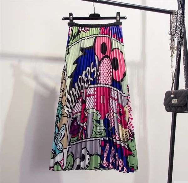 2019 cartoon print women skirt elastic high waist fashion women skirts saias femme a-line pleated skirts summer casual outwear, Black
2019 cartoon print women skirt elastic high waist fashion women skirts saias femme a-line pleated skirts summer casual outwear, Black