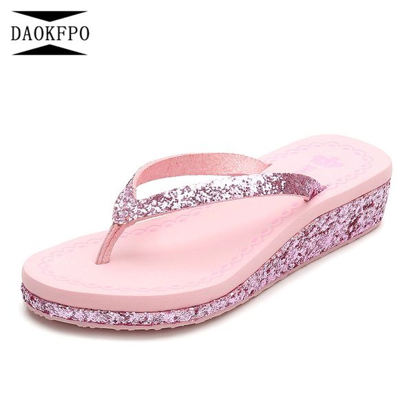 daokfpo new 2018 summer luxury wedges shoes woman middle heels platform bling causal flip flops beach slippers woman nvt-65, Black
daokfpo new 2018 summer luxury wedges shoes woman middle heels platform bling causal flip flops beach slippers woman nvt-65, Black