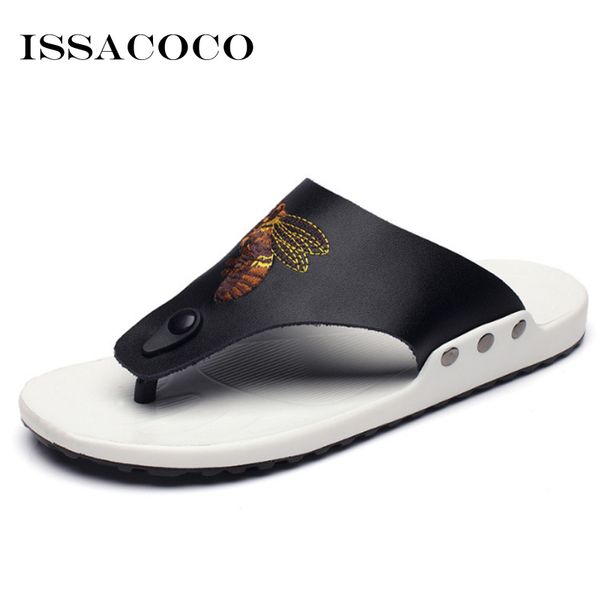 slippers issacoco man fashion shoes summer sandal men's flip-flops outdoor leather beach home indoor rubber slipper, Black
slippers issacoco man fashion shoes summer sandal men's flip-flops outdoor leather beach home indoor rubber slipper, Black