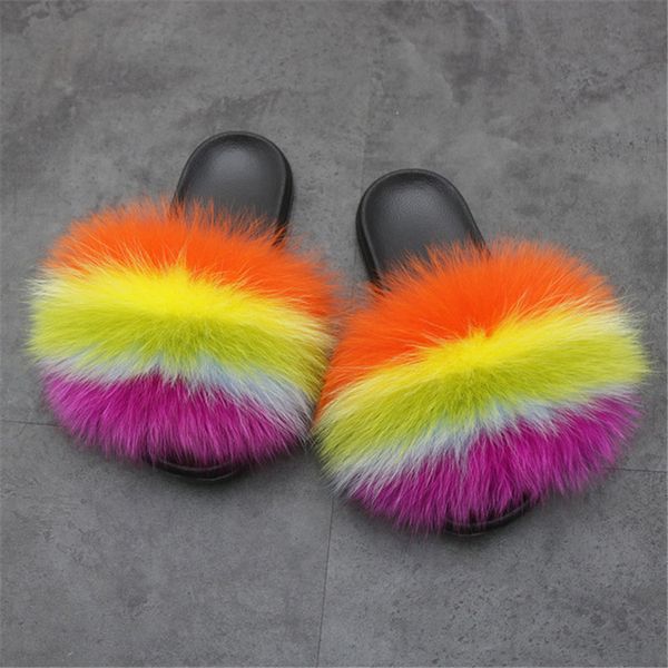 women's winter warm plush shoes fluffy fox fur slippers woman fur slides outside home warm furry flip flops ladies fur sandals, Black
women's winter warm plush shoes fluffy fox fur slippers woman fur slides outside home warm furry flip flops ladies fur sandals, Black