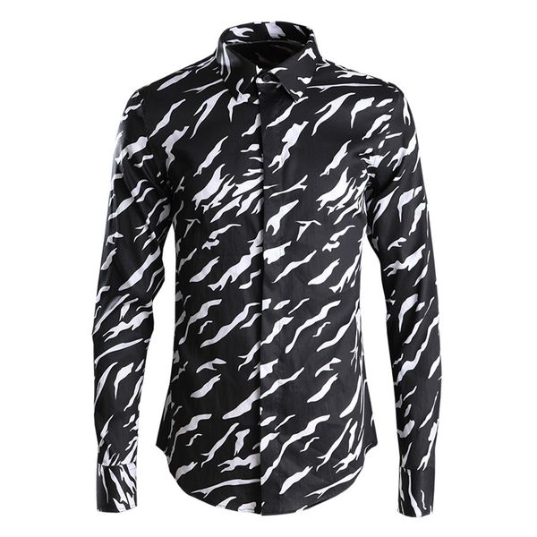 100% cotton men shirt luxury camouflage printing long sleeve mens shirts fashion slim fit casual man shirts plus size 4xl, White;black
100% cotton men shirt luxury camouflage printing long sleeve mens shirts fashion slim fit casual man shirts plus size 4xl, White;black