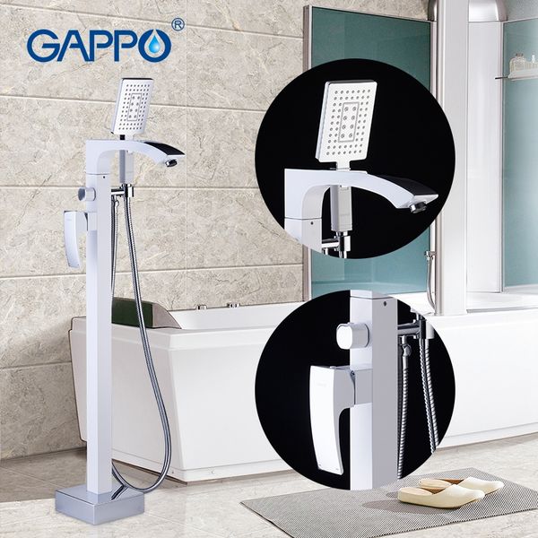 gappo standing bathtub faucet with handheld shower white stoving varnish for bathroom single holder bathtub mixer tap faucet
gappo standing bathtub faucet with handheld shower white stoving varnish for bathroom single holder bathtub mixer tap faucet