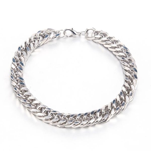 l-87 men stainless steel chain link bracelet fashion hand chain bangle simple bracelet jewelry for boyfriend gift, Black
l-87 men stainless steel chain link bracelet fashion hand chain bangle simple bracelet jewelry for boyfriend gift, Black