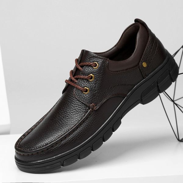 fashion oxford business men shoes genuine leather soft casual breathable lace up men's flats shoes big size 48, Black
fashion oxford business men shoes genuine leather soft casual breathable lace up men's flats shoes big size 48, Black