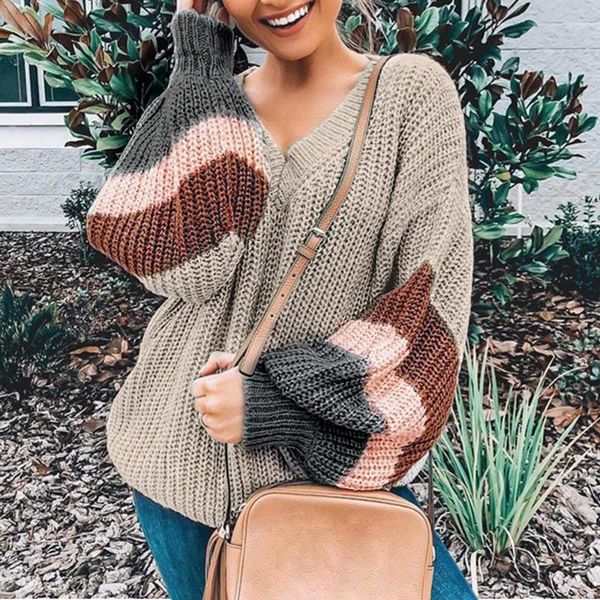 autumn winter thin sweater v-neck shirts lantern sleeve stripe colorblock patchwork pullover streetwear plus size top, White;black
autumn winter thin sweater v-neck shirts lantern sleeve stripe colorblock patchwork pullover streetwear plus size top, White;black