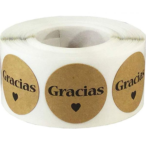 christmas decorations for home and wedding party decoration gracias spanish thank you natural kraft stickers 1in 500 labels/roll
christmas decorations for home and wedding party decoration gracias spanish thank you natural kraft stickers 1in 500 labels/roll