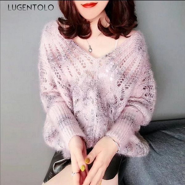 lugentolo sweaters women pullovers spring new mohair v-neck batwing sleeve solid casual fashion womens sweater, White;black
lugentolo sweaters women pullovers spring new mohair v-neck batwing sleeve solid casual fashion womens sweater, White;black