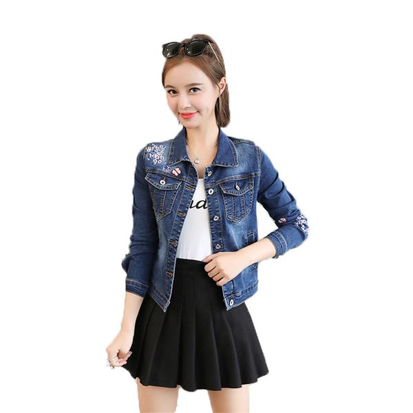 women cowboy jacket blue s-5xl plus size short paragraph coat 2019 autumn winter new long sleeve lapel fashion jacket lr554, Black;brown
women cowboy jacket blue s-5xl plus size short paragraph coat 2019 autumn winter new long sleeve lapel fashion jacket lr554, Black;brown