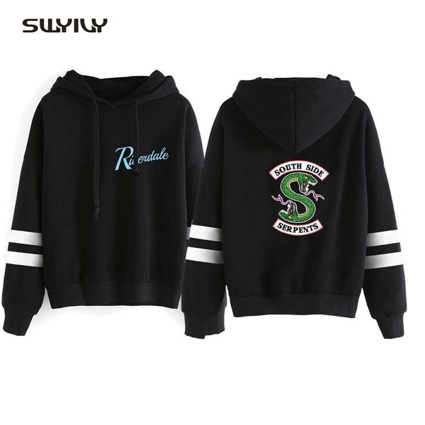 swyivy riverdale женщин капюшоном new plus velvet winter fashion famele повседневный пуловер с капюшоном sweatershirt змеи green snake, Black 
swyivy riverdale женщин капюшоном new plus velvet winter fashion famele повседневный пуловер с капюшоном sweatershirt змеи green snake, Black