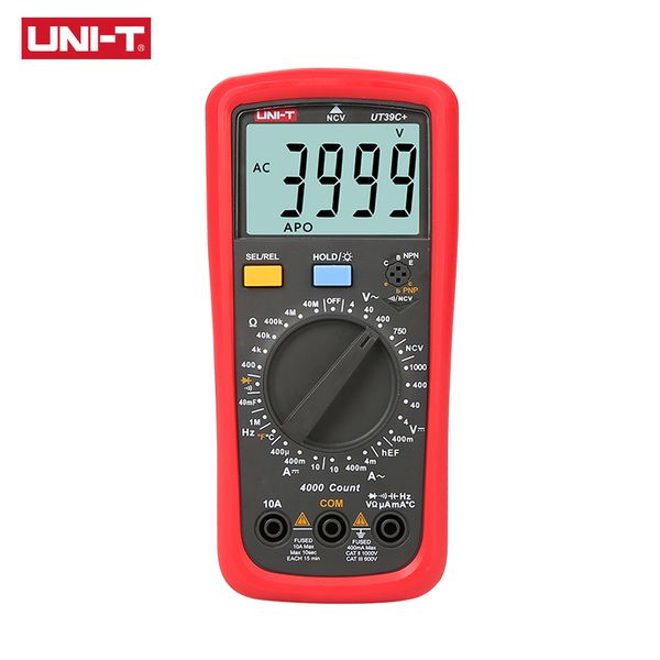 uni t digital multimeter ut39a+ ut39c+ manual range electrician multimetro capacitor tester digital with lcd backlight data hold
uni t digital multimeter ut39a+ ut39c+ manual range electrician multimetro capacitor tester digital with lcd backlight data hold