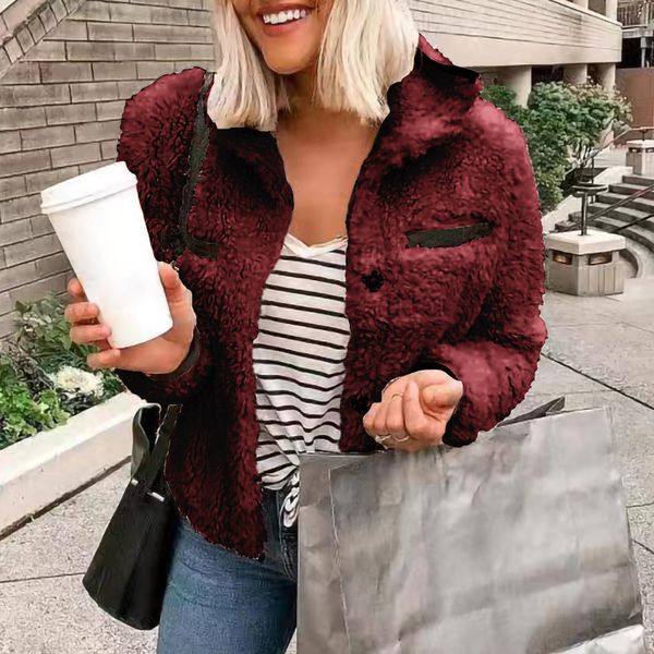 2019 faux fur warm coat furry outwear women solid color female plush coat autumn fake fur short jacket winter, Black
2019 faux fur warm coat furry outwear women solid color female plush coat autumn fake fur short jacket winter, Black