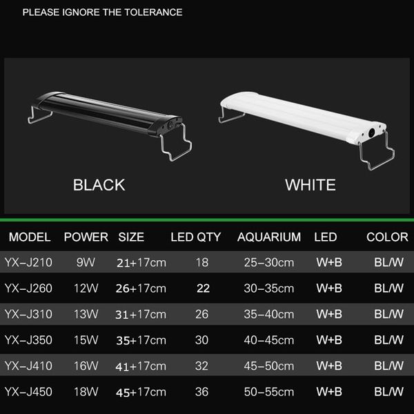 21-45cm aquarium led lighting fish tank light lamp with extendable brackets white and blue leds fits for aquarium lighting
21-45cm aquarium led lighting fish tank light lamp with extendable brackets white and blue leds fits for aquarium lighting