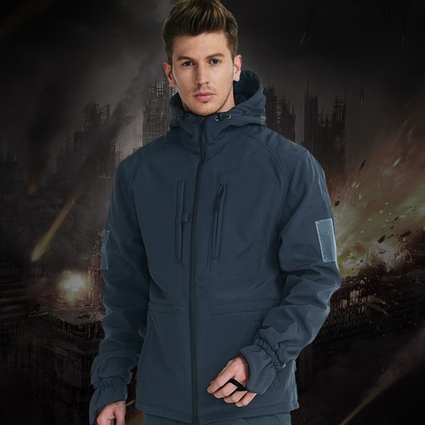 soft shell tactical training jacket winter outdoor sports cycling climbing windproof waterproof army fans windbreaker coat, Blue;black
soft shell tactical training jacket winter outdoor sports cycling climbing windproof waterproof army fans windbreaker coat, Blue;black