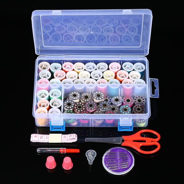 32 thread bobbins + 32 thread spools sewing accessories supplies kit with measuring tape sewing needles storage case kthgg, Black
32 thread bobbins + 32 thread spools sewing accessories supplies kit with measuring tape sewing needles storage case kthgg, Black