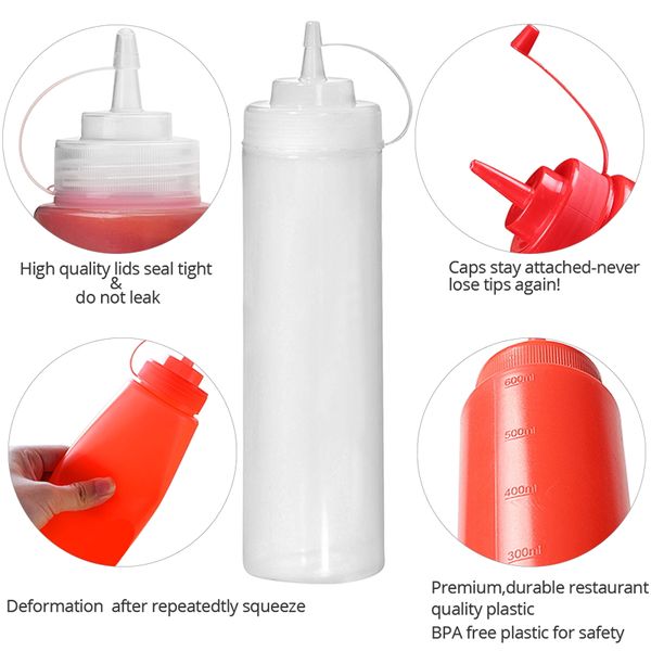 plastic sauce bottle squeeze squirt condiment bottles ketchup mustard mayo sauces olive oil bottles kitchen gadget
plastic sauce bottle squeeze squirt condiment bottles ketchup mustard mayo sauces olive oil bottles kitchen gadget