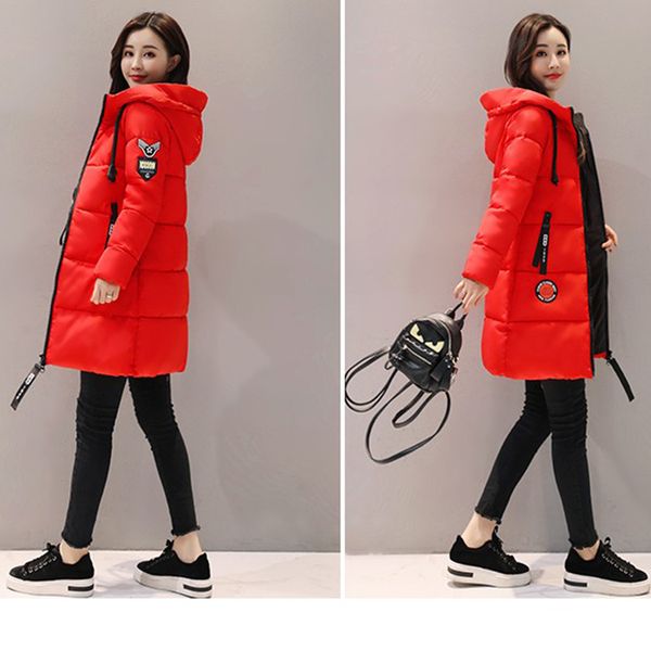 autumn parka women new winter down jacket women coat long hooded outwear female parka thick cotton padded female basic coats, Black
autumn parka women new winter down jacket women coat long hooded outwear female parka thick cotton padded female basic coats, Black