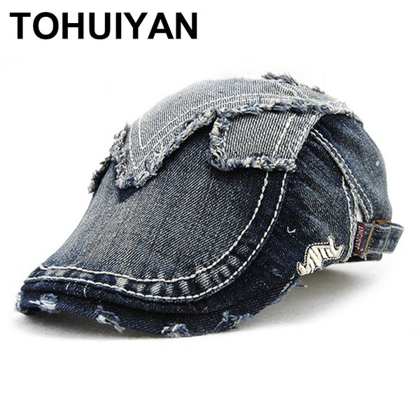 2020 new distressed denim hat men retro tweed newsboy cap irish spring summer ivy hat male casual flat cap baker boy unisex, Blue;gray
2020 new distressed denim hat men retro tweed newsboy cap irish spring summer ivy hat male casual flat cap baker boy unisex, Blue;gray