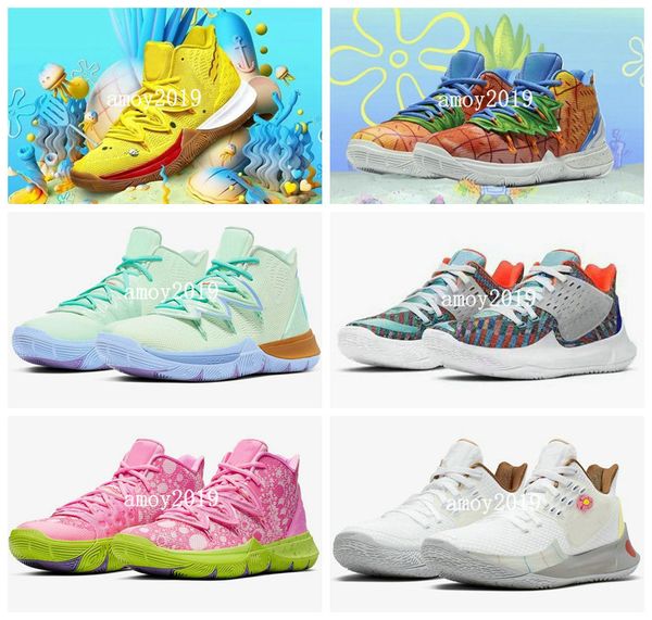 2020 kyrie shoes tv pe basketball shoes 5 for 20th anniversary irving 5s pineapple house graffiti x squidward sponge sports sneakers 7-12
2020 kyrie shoes tv pe basketball shoes 5 for 20th anniversary irving 5s pineapple house graffiti x squidward sponge sports sneakers 7-12