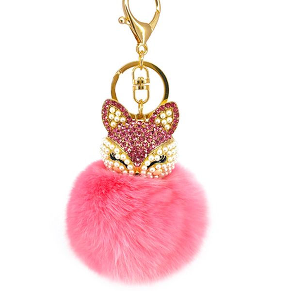 2019 new fashion cute real ball plush keychain car key chain for bag pendant 8 colors, Silver
2019 new fashion cute real ball plush keychain car key chain for bag pendant 8 colors, Silver