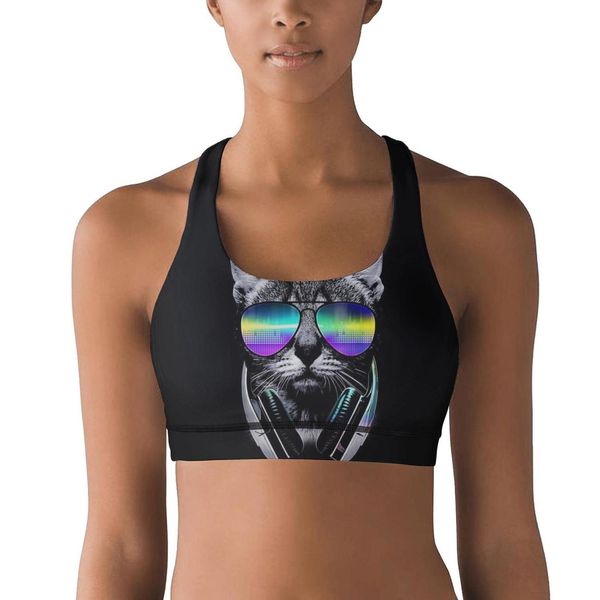 women's yoga vestcat rainbow wearing glasses design personalitysports bra novel sports underwear cat cute cats art print eye glasses po, Black;white
women's yoga vestcat rainbow wearing glasses design personalitysports bra novel sports underwear cat cute cats art print eye glasses po, Black;white