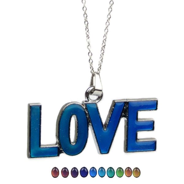 fashion love letters changing color necklace stainless steel thermochromic lover's valentine's day pendants gifts wholesale with c, Silver
fashion love letters changing color necklace stainless steel thermochromic lover's valentine's day pendants gifts wholesale with c, Silver