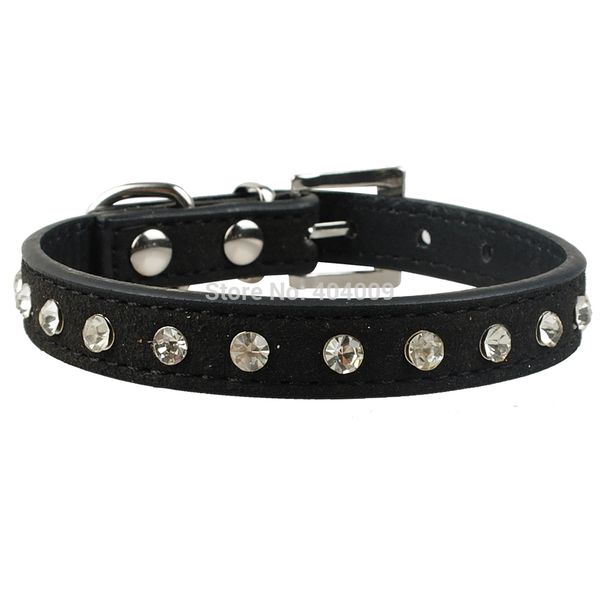 bling shiny rhinestone pet cat puppy collar dimante suede leather collars for small dogs cats chihuahua xs/s/m 6 colors
bling shiny rhinestone pet cat puppy collar dimante suede leather collars for small dogs cats chihuahua xs/s/m 6 colors